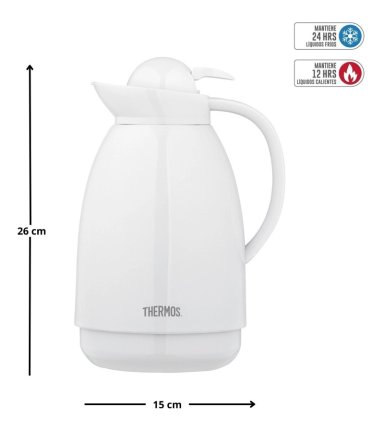 JARRA EN COLOR BLANCO 1 L - THERMOS - 2