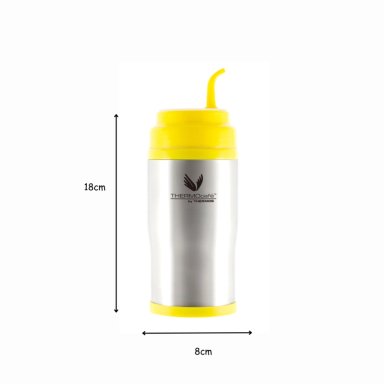 TERMO MATERO AMARILLO CON BOMBILLA 450ML - 2
