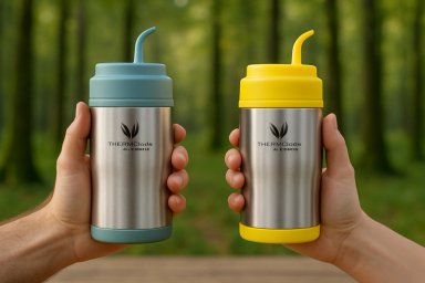 TERMO MATERO AMARILLO CON BOMBILLA 450ML - 3