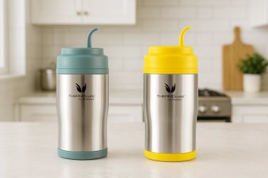 TERMO MATERO AMARILLO CON BOMBILLA 450ML - 4