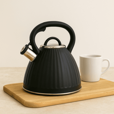 TETERA DE ACERO INOXIDABLE VINTAGE NEGRA 3LT - 2