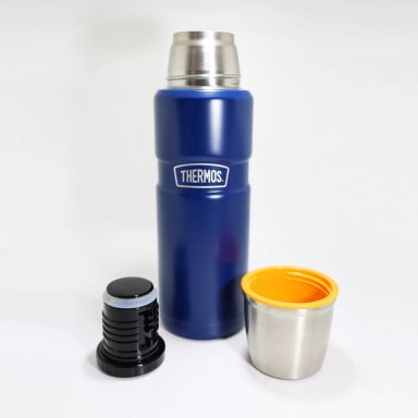 TERMO LIQUIDO ACERO INOX KING 470ML MATT NAVY - 3