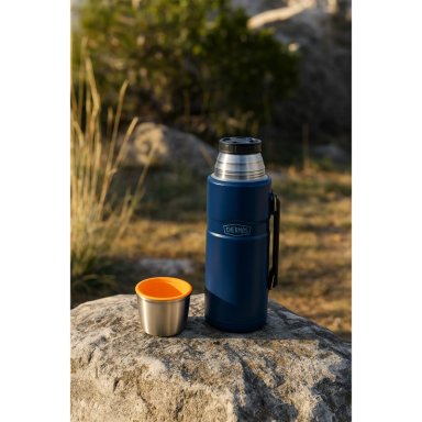 TERMO LIQUIDO ACERO INOX KING 1,2L MATT NAVY - 2