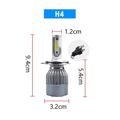AMPOLLETA LED DE TODO Y MÁS HEADLIGHT H1 H3 H4 H7 H11 H13 9005 9006 C6/360 - 5