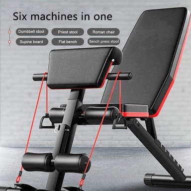 MAQUINA ABDOMINALES BANCA DE EJERCICIOS BANDA ELASTICOS BOOST FITNESS - 4