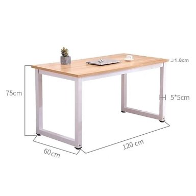 ESCRITORIO OFICINA MADERA ESPESOR 15MM 120X60X75CM METAL - 4