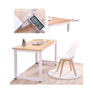 ESCRITORIO OFICINA MADERA ESPESOR 15MM 120X60X75CM METAL - 6