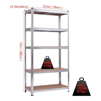 REPISA ESTANTE METALICO 180X90X40CM - 3