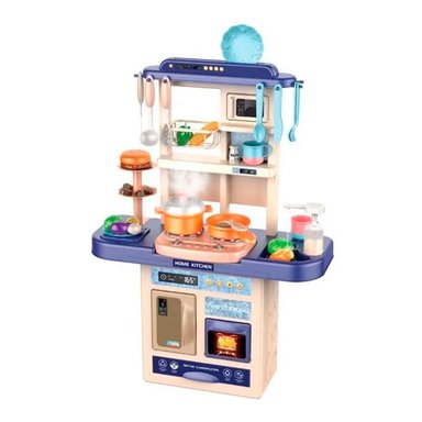 SET DE TODO Y MÁS DE COCINA JUGUETE CON LUZ SONIDO AGUA VAPOR Y MAS 65 CM. AZUL - 2
