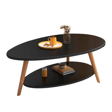 MESA CENTRO OVOIDE DOS NIVELES 90X50X42CM - 2