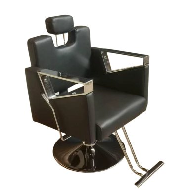 SILLON DE PELUQUERIA ELEGANT BLACK RECLINABLE - NEGRO - 3