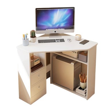 ESCRITORIO ESQUINERO 80X80CM BLANCO CHIC HOME - BLANCO - 1