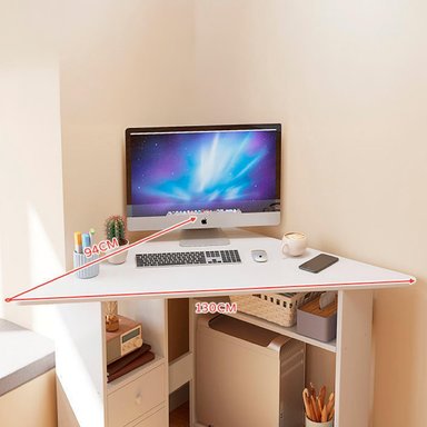 ESCRITORIO ESQUINERO 80X80CM BLANCO CHIC HOME - BLANCO - 5