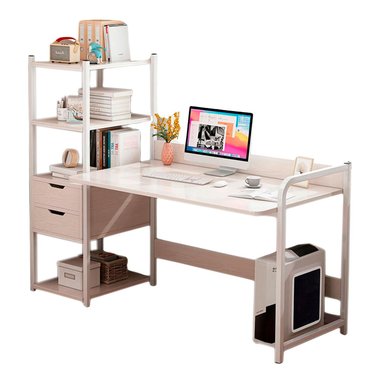 ESCRITORIO H CON ORGANIZADOR 2 CAJONES 100CM CHIC HOME - 1