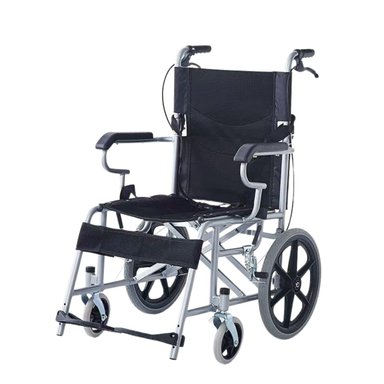 SILLA DE RUEDAS GERIATRICA PLEGABLE C/FRENOS - 1