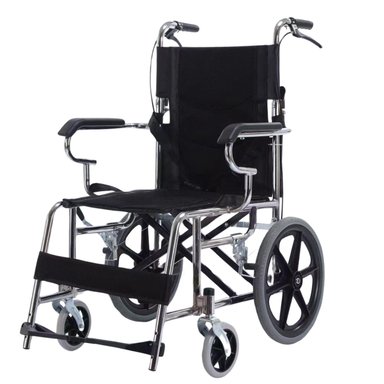SILLA DE RUEDAS GERIATRICA PLEGABLE C/FRENOS - 2