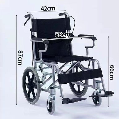 SILLA DE RUEDAS GERIATRICA PLEGABLE C/FRENOS - 4