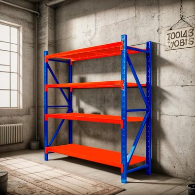 ESTANTE METALICO RACK 200X200X60CM 800KG - 2