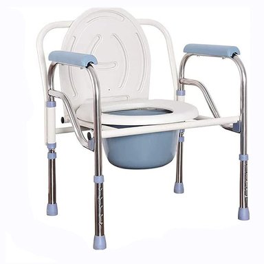 BAÑO INODORO W.C PORTATIL PLEGABLE SILLA DUCHA - 1
