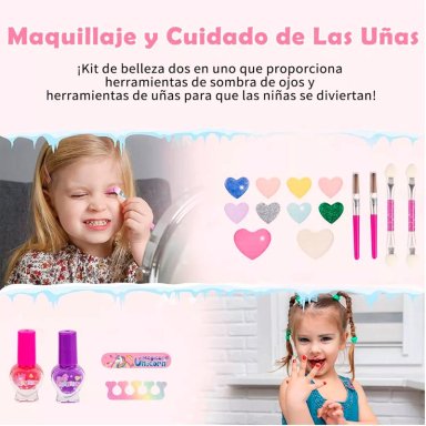JUEGO MAQUILLAJE SET UNICORNIO PARA NIÑOS - 3