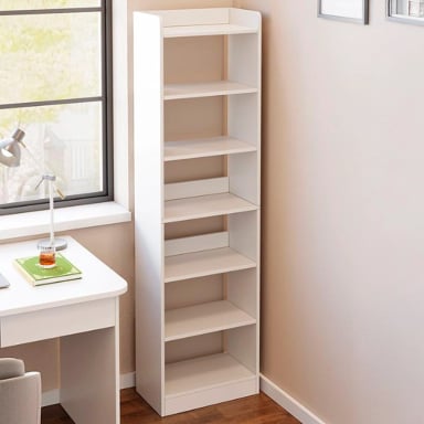 LIBRERO 6 ALTURAS 180X42X22CM CHIC HOME - BLANCO - 3