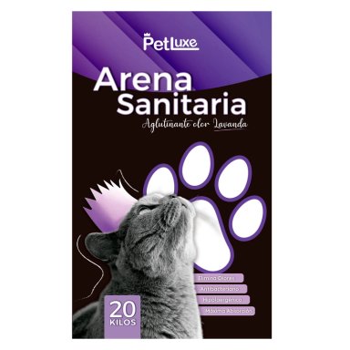 ARENA PARA GATO 20KG AROMAS AGLUTINANTE PETLUXE - 1