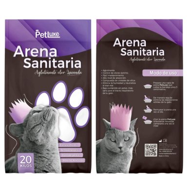 ARENA PARA GATO 20KG AROMAS AGLUTINANTE PETLUXE - 6