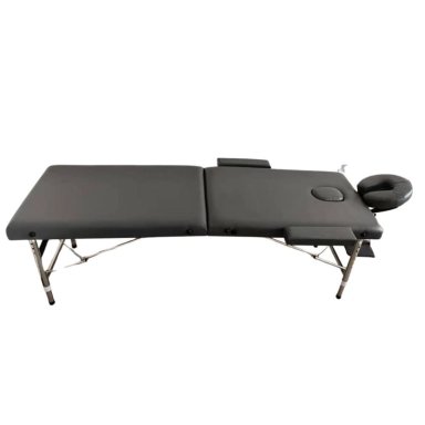 CAMILLA PARA MASAJES 2 CUERPOS ALUMINIO + CABECERA - NEGRO - 4