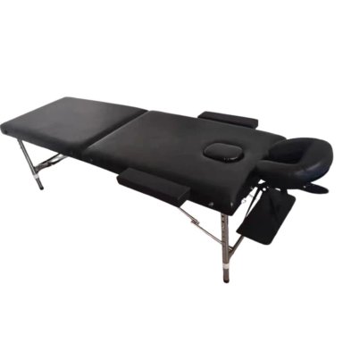 CAMILLA PARA MASAJES 2 CUERPOS ALUMINIO + CABECERA - NEGRO - 5