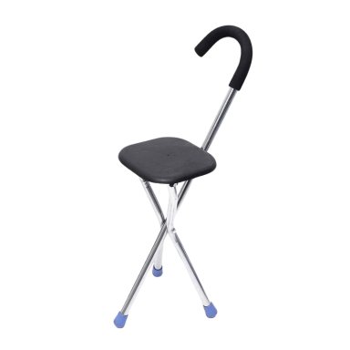 BASTON CON ASIENTO PLEGABLE ORTOPE DICO - PLATEADO - 2