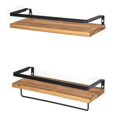 REPISAS FLOTANTES DE MADERA MODERNAS KIT X2 COLORES - 1