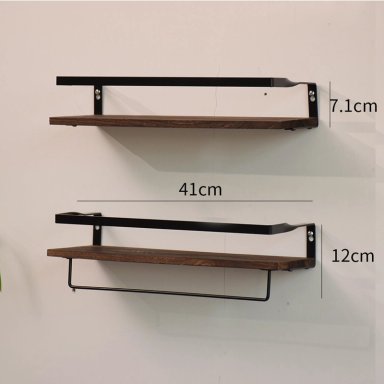 REPISAS FLOTANTES DE MADERA MODERNAS KIT X2 COLORES - 2