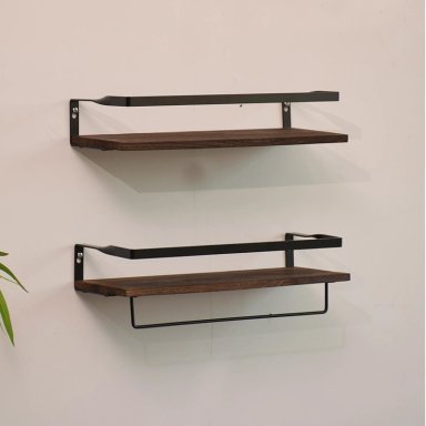 REPISAS FLOTANTES DE MADERA MODERNAS KIT X2 COLORES - 4