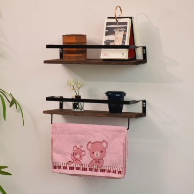 REPISAS FLOTANTES DE MADERA MODERNAS KIT X2 COLORES - 5