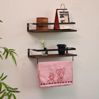 REPISAS FLOTANTES DE MADERA MODERNAS KIT X2 COLORES - 7