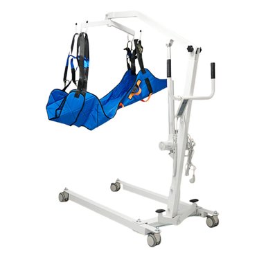 GRUA ELECTRICA PARA TRASLADO DE PACIENTES POSTRADOS - BLANCO - 1
