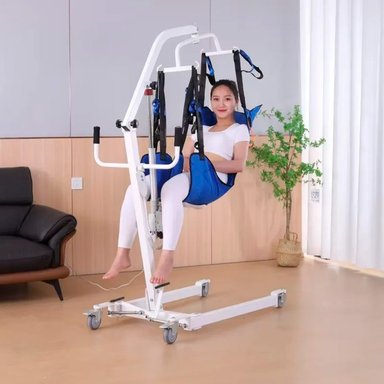 GRUA ELECTRICA PARA TRASLADO DE PACIENTES POSTRADOS - BLANCO - 2