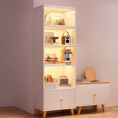 ESTANTE LIBRERO 30X50X180CM BLANCO CHIC HOME - 3