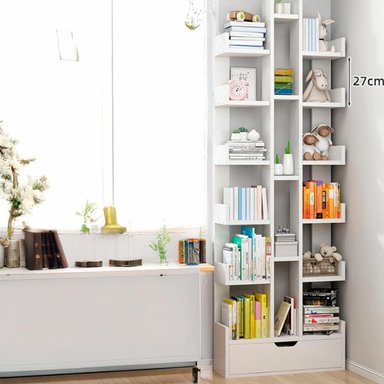 ESTANTE LIBRERO BLANCO 51*18*168CM CHIC HOME - 3