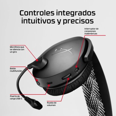 AUDIFONOS HYPERX CLOUD JET DUAL WIRELESS - BLUETOOTH - 6
