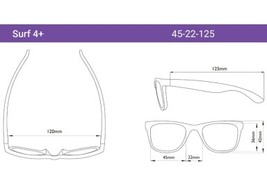 LENTES SOL REAL SHADES NIÑOS SURF 4+ AZUL - 3