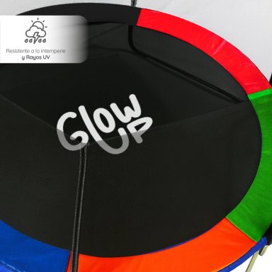 CAMA ELÁSTICA 12FT 3,66 MTS GLOWUP + MALLA Y ESCALERA - 8