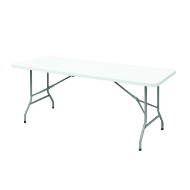 MESA PLEGABLE VINCENZI R1001 TIPO MALETA 1,80M BLANCA BLANCO - 1