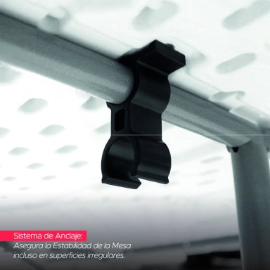 MESA PLEGABLE VINCENZI R1001 TIPO MALETA 1,80M BLANCA BLANCO - 6