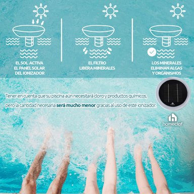 IONIZADOR SOLAR PISCINA HOMECLAF - 9