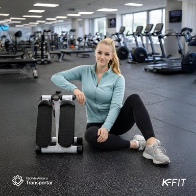 ELÍPTICA K-FIT R5952 CAPACIDAD 100 KG COMPACTA CON BANDAS - 7