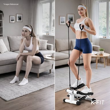 ELÍPTICA K-FIT R5952 CAPACIDAD 100 KG COMPACTA CON BANDAS - 9