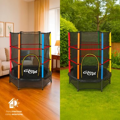 Cama Elástica GlowUp 1,40 x 1,60 mt 4,5 Ft Malla Seguridad Superior - 11