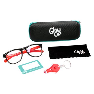 LENTES INFANTIL FILTRO LUZ AZUL BLACK RED - 1