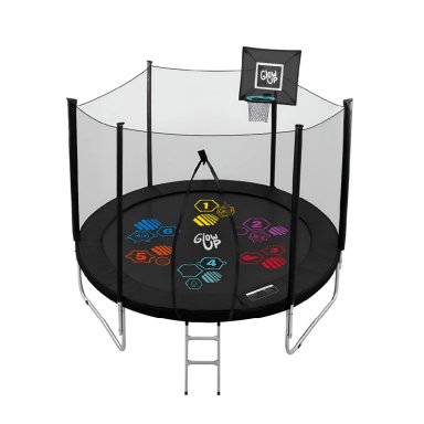 CAMA ELÁSTICA 10FT 3,05 MTS GLOWUP + MALLA Y ESCALERA EDICIÓN LTDA - 1